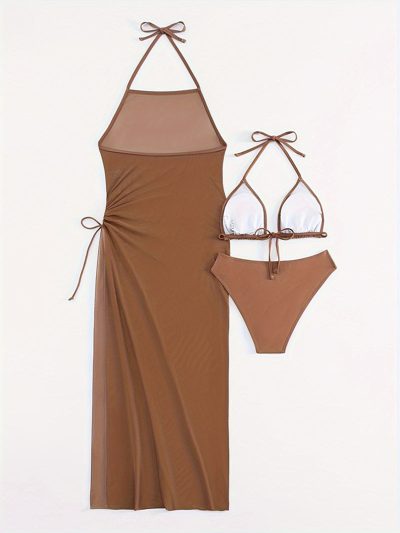 Conjunto Biquíni com Vestido - Mar de Areia