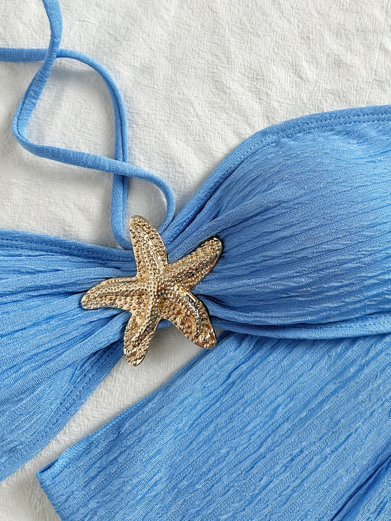 Conjunto de Biquíni Azul Claro - Estrela do Mar