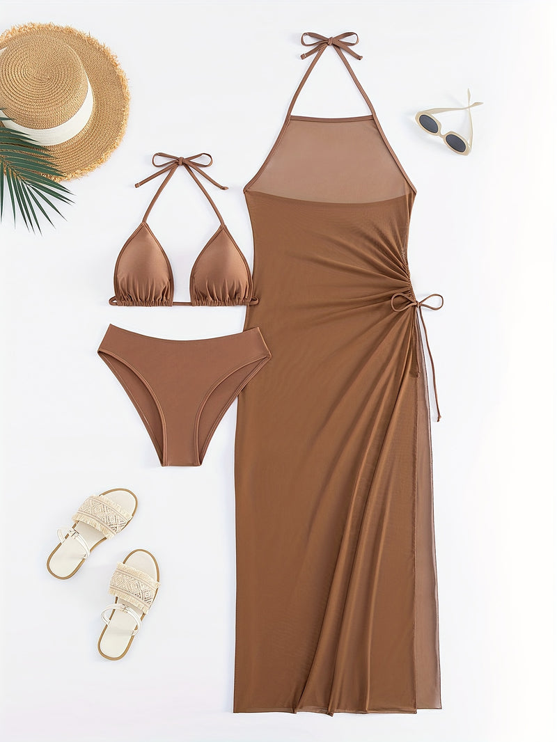 Conjunto Biquíni com Vestido - Mar de Areia