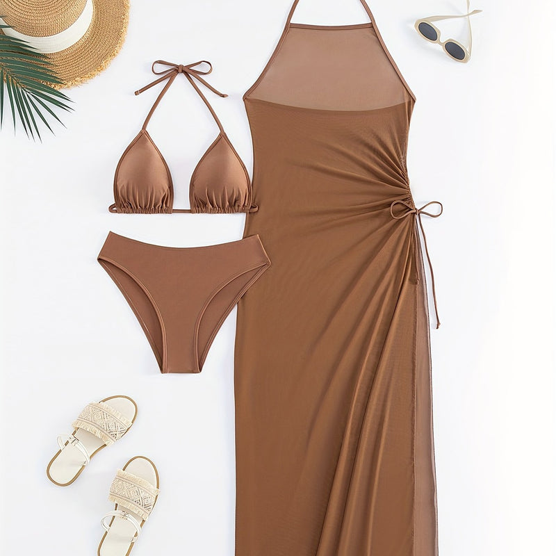 Conjunto Biquíni com Vestido - Mar de Areia